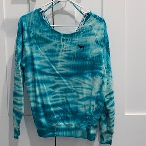 PINK tye dye crewneck